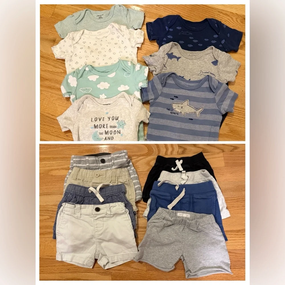 Carter's Blue and Gray Kids Matching Sets